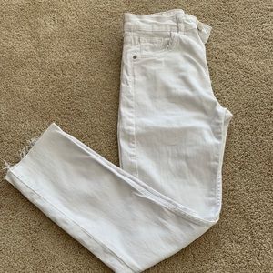 Zara White Denim Jeans